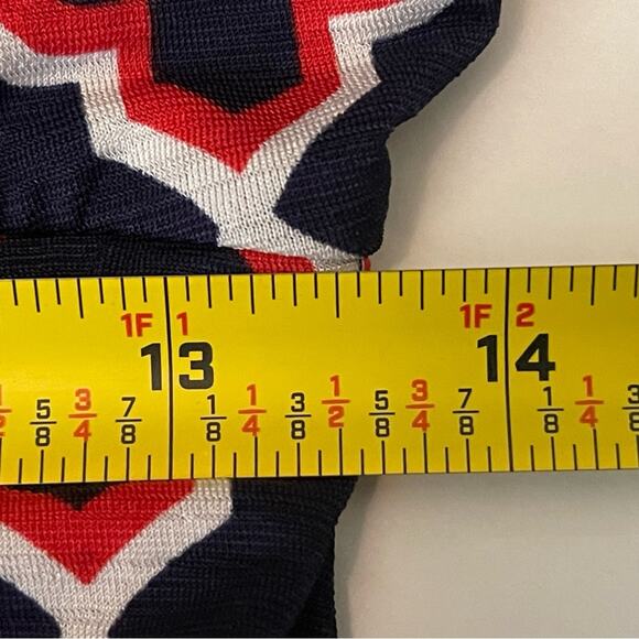 41 Hawthorn Navy, Red & White Faux Wrap Office Career Dress NWOT Size M - Picture 13 of 14